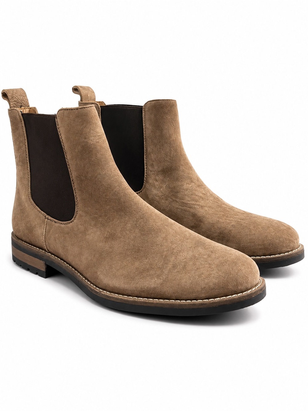 T.B. Phelps for Dick Ferguson’s Men’s 11.5 Suede Chelsea Boots Brown Lug Sole